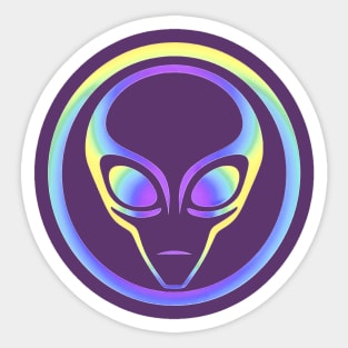 Alien Head Alternate Sticker